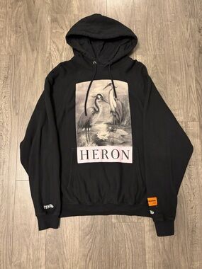 Heron Preston stork Black Logo Hoodie